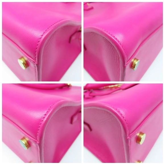 ✨️💎Giftable. Authentic YSL Yves Saint Laurent Baby cabas Hot Pink Crossbody bag - Picture 8 of 14